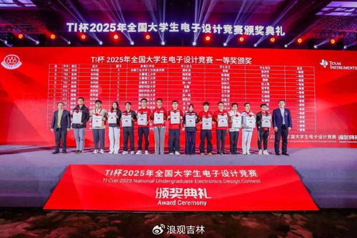 榮耀時刻 我校2項全國一等獎代表出席TI杯2025全國大學生電子設計競賽頒獎盛典與賽事策劃思考